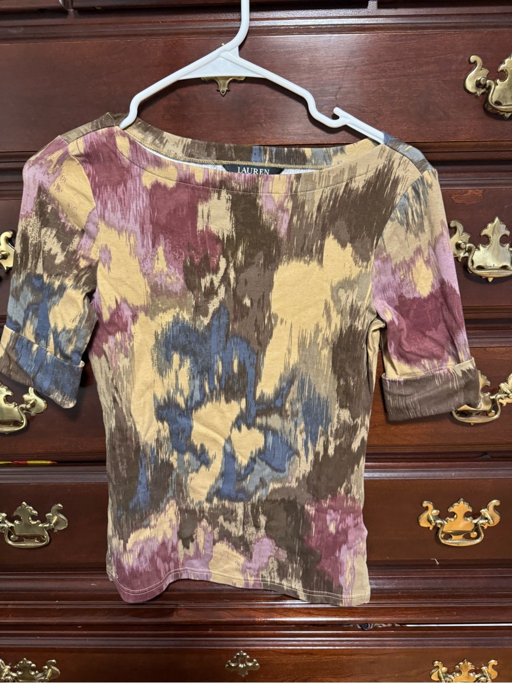 Ralph Lauren abstract print top size extra small